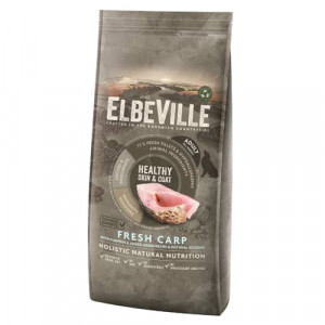 ELBEVILLE DOG SKIN & COAT FRESH CARP sausā suņu barība Karpa 11.4kg